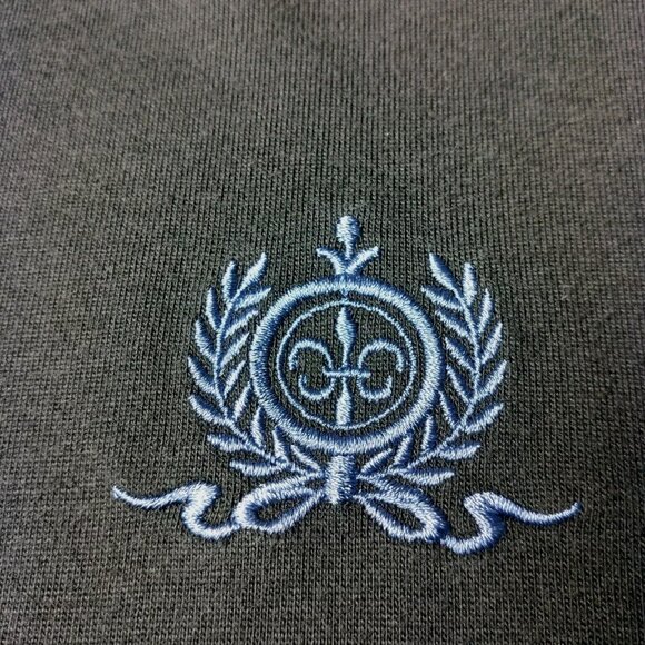 Just For Women T Shirt Plus Size 1X Vintage 1990s Retro Stripe Black Blue Crest - Picture 3 of 11